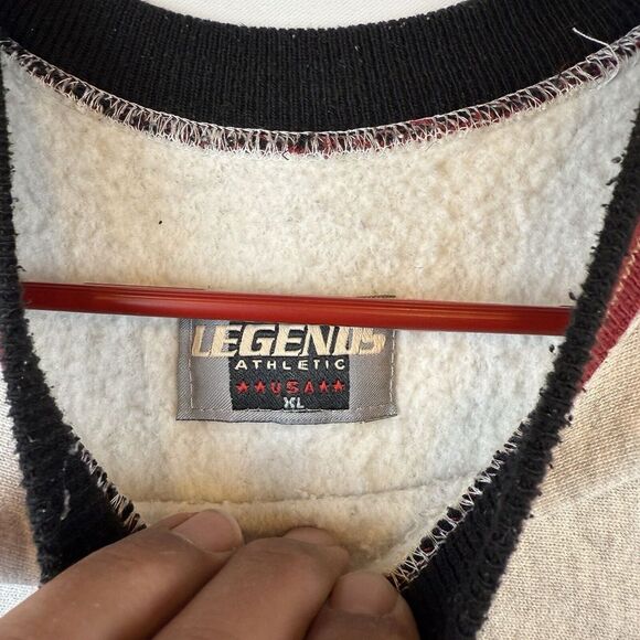 Vintage San Francisco 49ers Sweatshirt 90's  2XL Huge Spell Out Rare Legends Tag - Picture 6 of 10